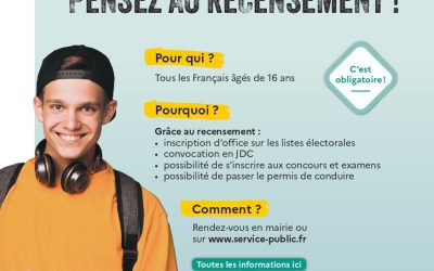 Bientôt 16 ans ? Pensez au recensement !