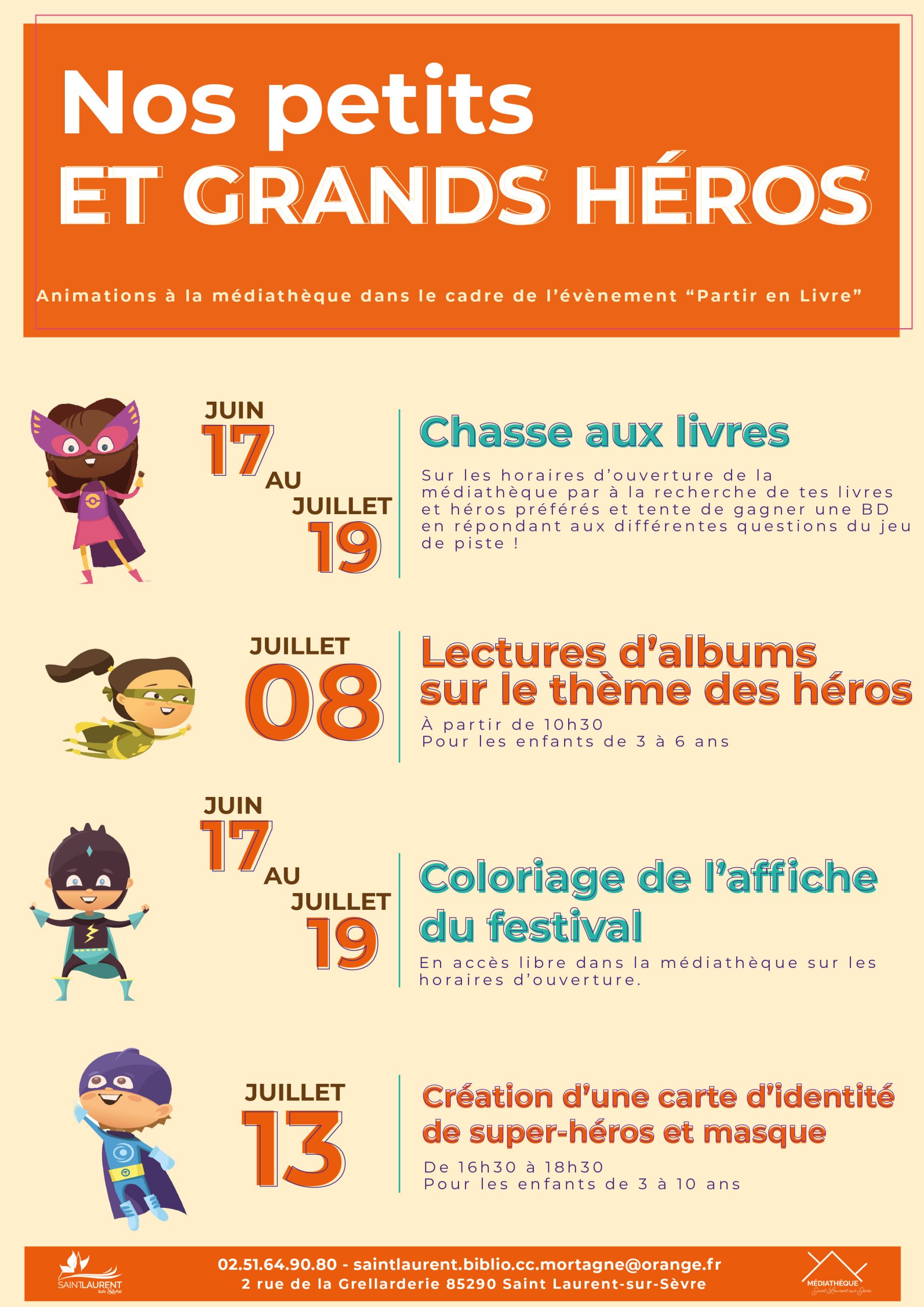 En savoir plus sur Animations à la médiathèque dans le cadre de l’évènement “Partir en livre”