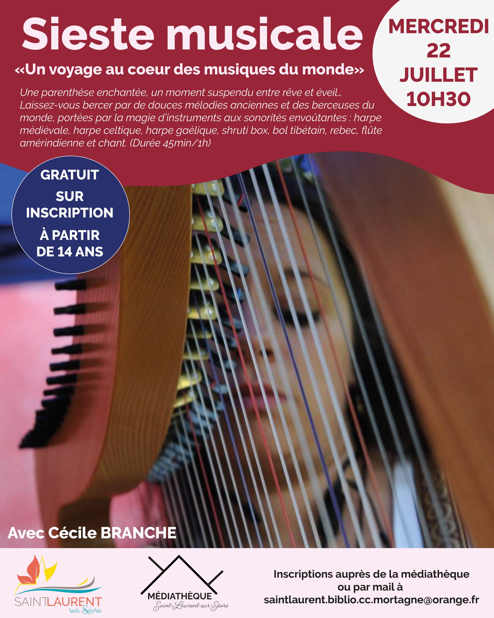 En savoir plus sur Venez profiter d’une sieste musicale à la médiathèque !