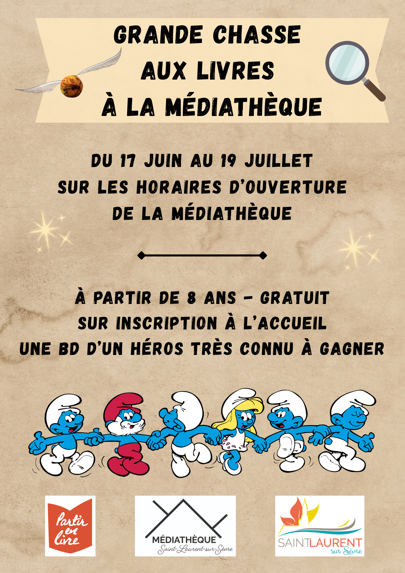 En savoir plus sur Grande chasse aux livres à la médiathèque