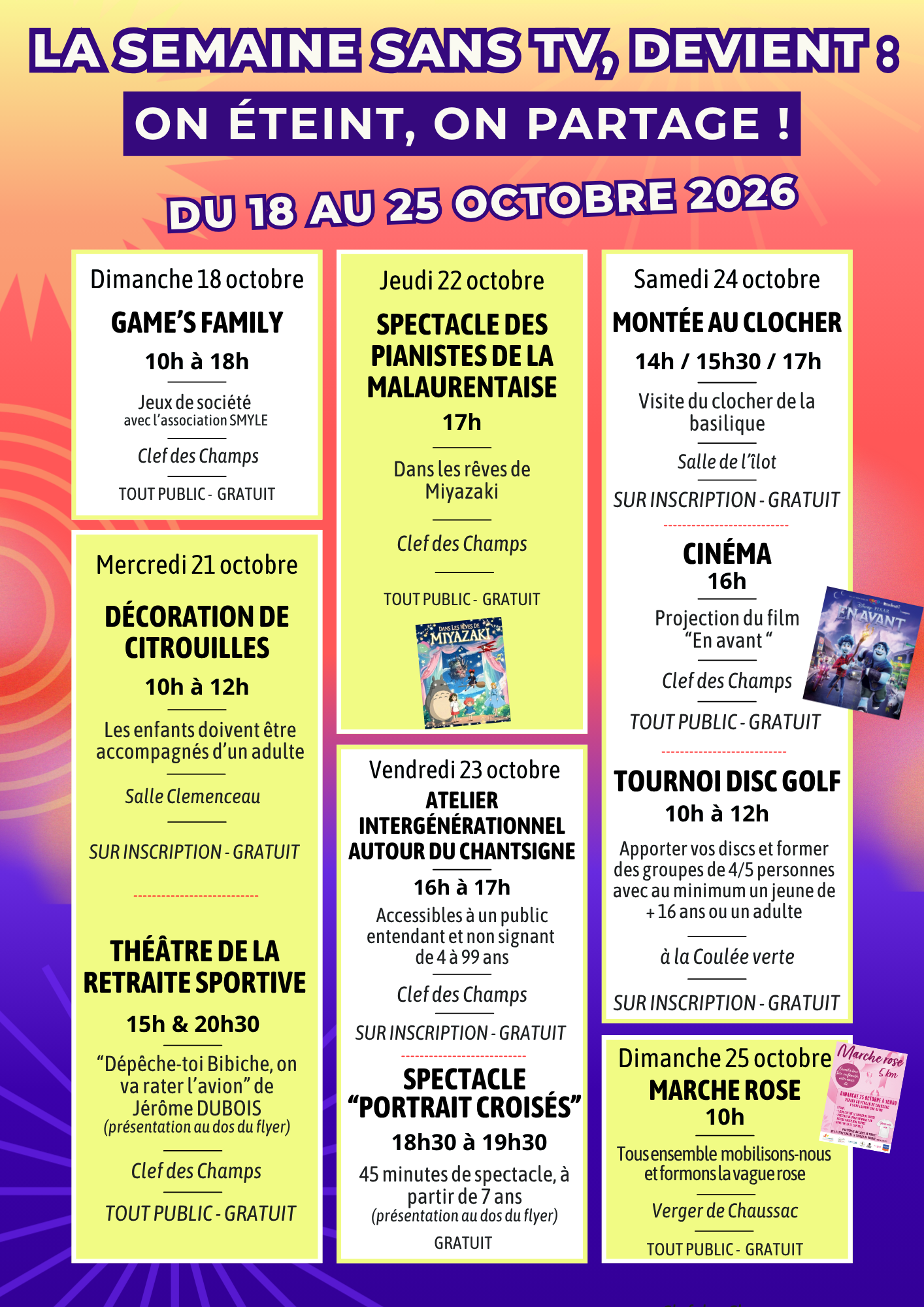 En savoir plus sur La Semaine Sans TV, devient : on éteint, on partage !